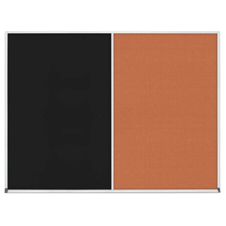 United Visual Products Single Door Radius Corkboard, 18"x24", Hea, UV7010RC-SATIN-CLOUD UV7010RC-SATIN-CLOUD